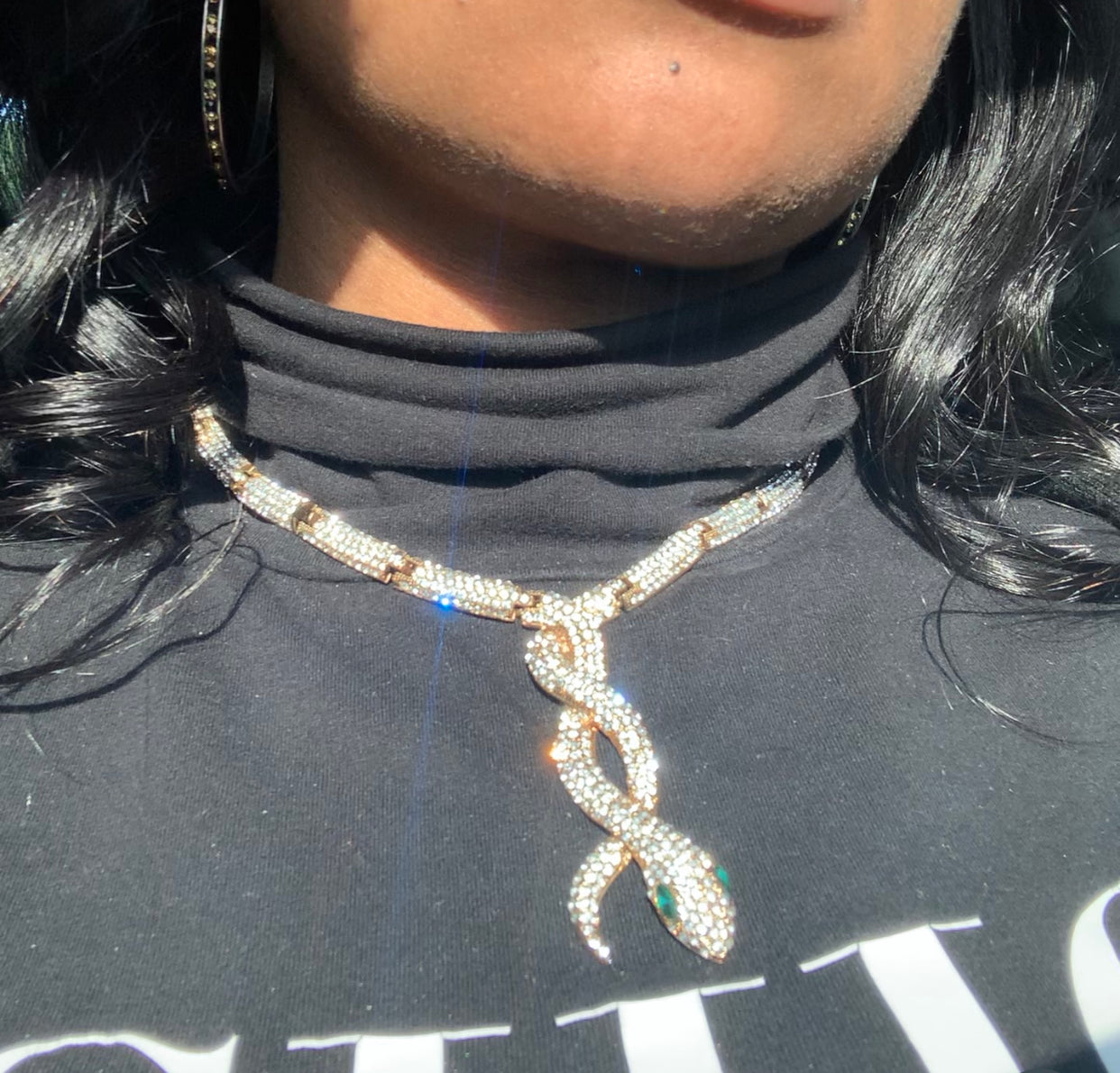 Crystal Snake Necklace