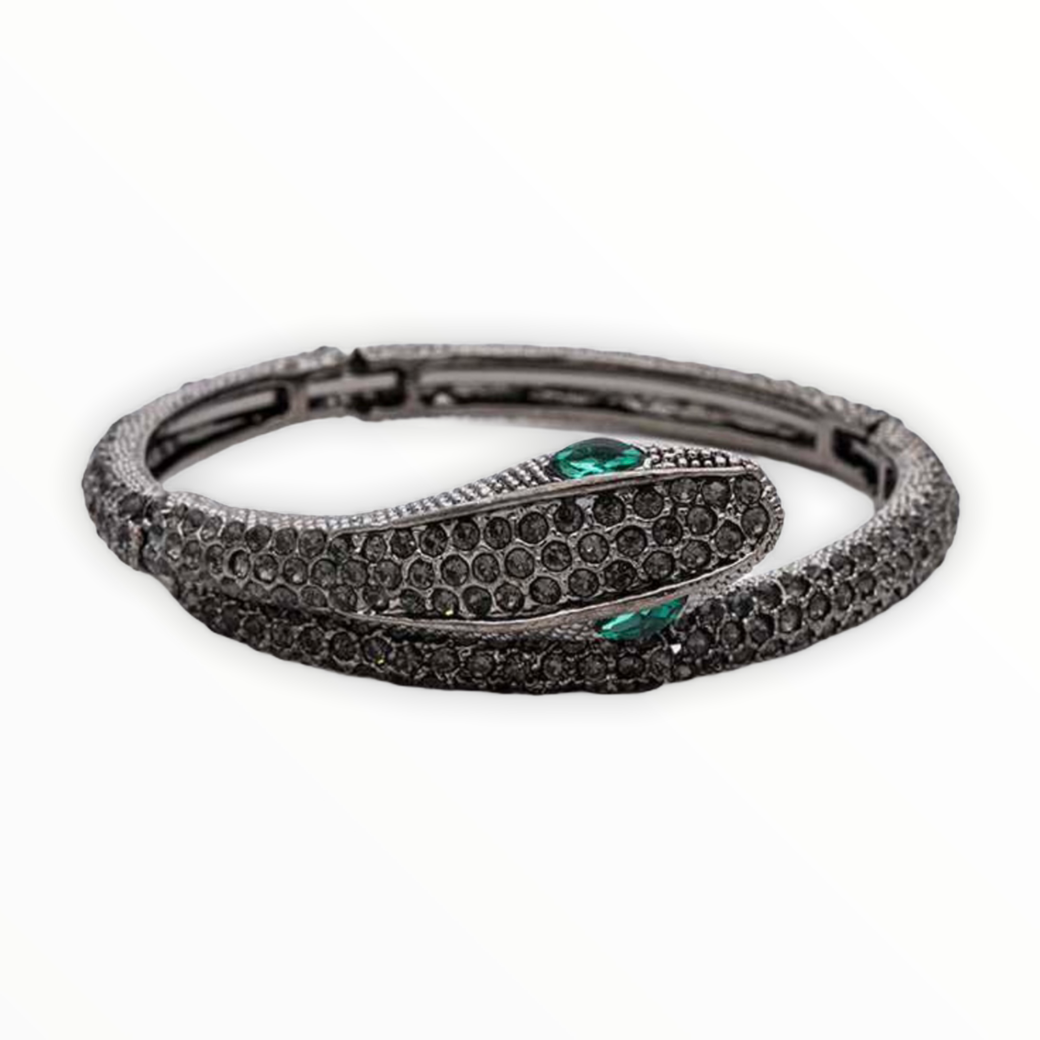 Crystal Snake Bracelet - Black